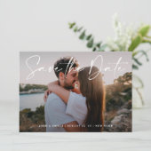 Moderne bewerkbare foto QR code | De Kaart Datum o (Staand voorkant)