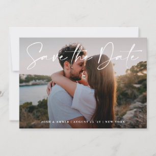 Moderne bewerkbare foto QR code   De Kaart Datum o