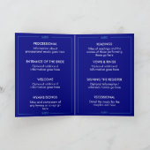 Moderne Bewerkbare Huwelijksvolgorde Ceremonie Programma (Binnen)