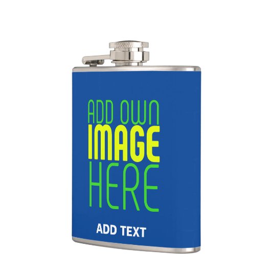 MODERNE BEWERKBARE KOBALT BLAUW AFBEELDING TEKST S HEUPFLES (Links)