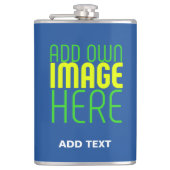 MODERNE BEWERKBARE KOBALT BLAUW AFBEELDING TEKST S HEUPFLES (Voorkant)