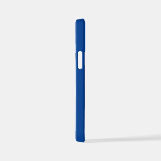 MODERNE BEWERKBARE KOBALT BLAUW AFBEELDING TEKST S iPhone HOESJE (Rechterkant)