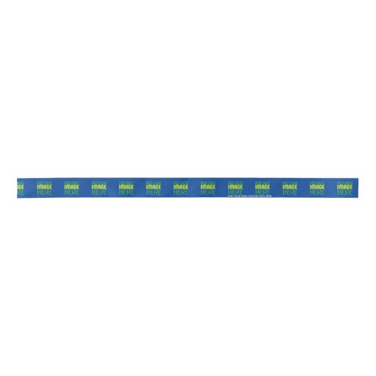 MODERNE BEWERKBARE KOBALT BLAUW AFBEELDING TEKST S SATIJNEN LINT (Voorkant)