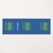 MODERNE BEWERKBARE KOBALT BLAUW AFBEELDING TEKST S YOGAMAT (Voorkant (horizontaal))