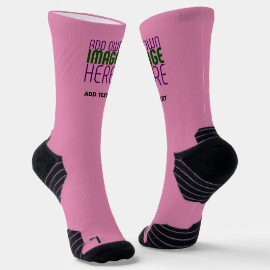 MODERNE BEWERKBARE LIEF ROZE AFBEELDING TEKST SJAB SOKKEN (Gebogen)