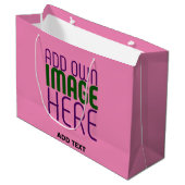 MODERNE BEWERKBARE LIEF ROZE AFBEELDING TEKST SJB GROOT CADEAUZAKJE (Voorkant Gekanteld)