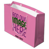 MODERNE BEWERKBARE LIEF ROZE AFBEELDING TEKST SJB GROOT CADEAUZAKJE (Achterkant Gekanteld)
