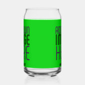 MODERNE BEWERKBARE LIME GROENE AFBEELDING TEKST SJ BLIKVORM GLAS (Rechts)