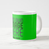 MODERNE BEWERKBARE LIME GROENE AFBEELDING TEKST SJ GROTE KOFFIEKOP (Voorkant rechts)