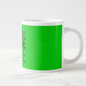 MODERNE BEWERKBARE LIME GROENE AFBEELDING TEKST SJ GROTE KOFFIEKOP (Rechts)