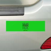 MODERNE BEWERKBARE LIMOEN GROENE AFBEELDING TEKST  BUMPERSTICKER (Op auto)