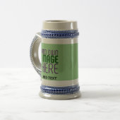MODERNE BEWERKBARE MINT GROENE AFBEELDING TEKST SJ BIERPUL (Voorkant links)