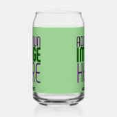 MODERNE BEWERKBARE MINT GROENE AFBEELDING TEKST SJ BLIKVORM GLAS (Links)