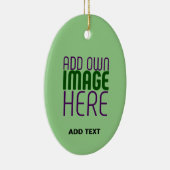 MODERNE BEWERKBARE MINT GROENE AFBEELDING TEKST SJ KERAMISCH ORNAMENT (Rechts)