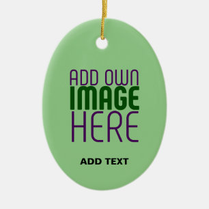 MODERNE BEWERKBARE MINT GROENE AFBEELDING TEKST SJ KERAMISCH ORNAMENT