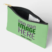MODERNE BEWERKBARE MINTGROENE AFBEELDINGSTEKSTSjab Etui (Open)