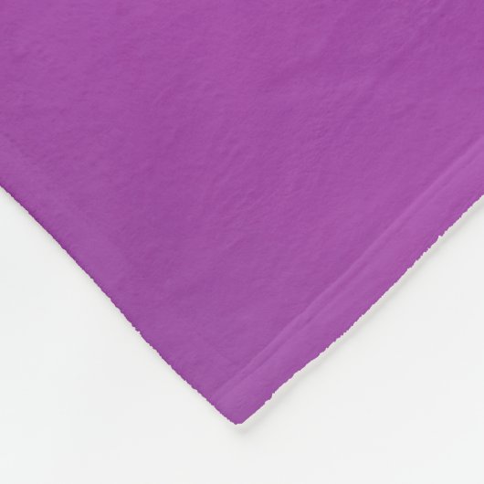 Moderne bewerkbare monografische tekst & Paarse om Fleece Deken (Hoek)