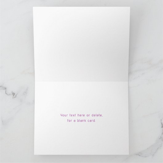 Moderne bewerkbare monografische tekst & Paarse om Kaart (Binnen)