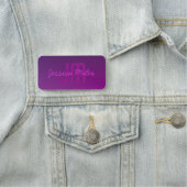 Moderne bewerkbare monografische tekst & Paarse om Naamplaatje (In situ)