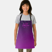 Moderne bewerkbare monografische tekst & Paarse om Schort (Insitu)