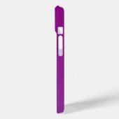 Moderne bewerkbare monogramtekst & paarse Ombre Case-Mate iPhone Case (Achterkant / Links)