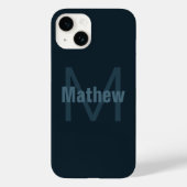 Moderne bewerkbare naam Case-Mate iPhone case (Achterkant)