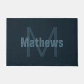 Moderne bewerkbare naam deurmat (Voorkant)