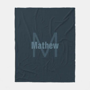 Moderne bewerkbare naam fleece deken