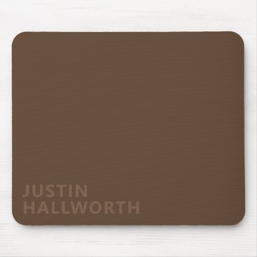 Moderne bewerkbare naam muismat (Voorkant)