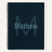 Moderne bewerkbare naam notitieboek (Voorkant)