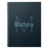 Moderne bewerkbare naam notitieboek (Voorkant)