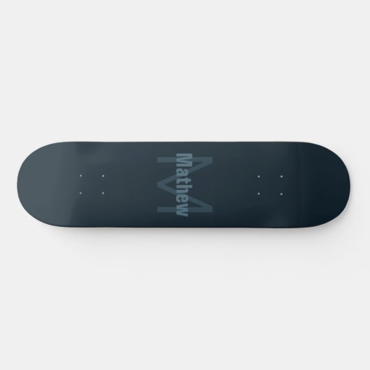 Moderne bewerkbare naam persoonlijk skateboard (Horizontaal)