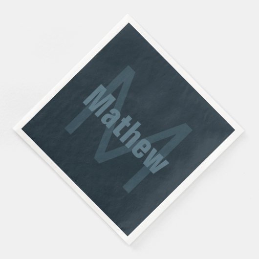 Moderne bewerkbare naam servet (Hoek)