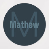 Moderne bewerkbare naam | Waterdicht Labels (Design 2)