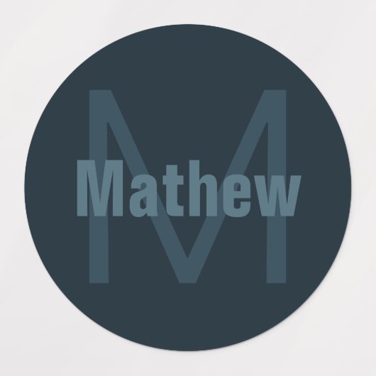 Moderne bewerkbare naam | Waterdicht Labels (Design 1)