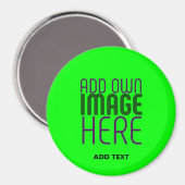MODERNE BEWERKBARE NEON GROENE AFBEELDING TEKST SJ MAGNEET (Voorkant / Achterkant)