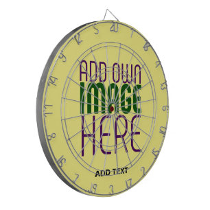 MODERNE BEWERKBARE PASTELGELE AFBEELDING TEKST SJA DARTBORD