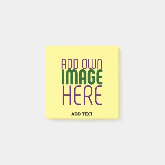 MODERNE BEWERKBARE PASTELGELE AFBEELDING TEKST SJA POST-IT® NOTES (Voorkant)