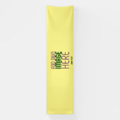 MODERNE BEWERKBARE PASTELGELE AFBEELDING TEKST SJA SPANDOEK (Verticaal)