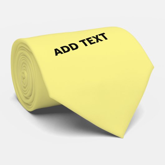 MODERNE BEWERKBARE PASTELGELE AFBEELDING TEKST SJA STROPDAS (Opgerold)