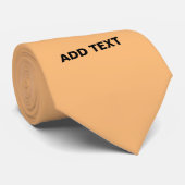 MODERNE BEWERKBARE PEACH ORANJE AFBEELDING TEKST S STROPDAS (Opgerold)