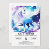 Moderne bewerkbare Pony Verjaardag Kaart (Voorkant / Achterkant)