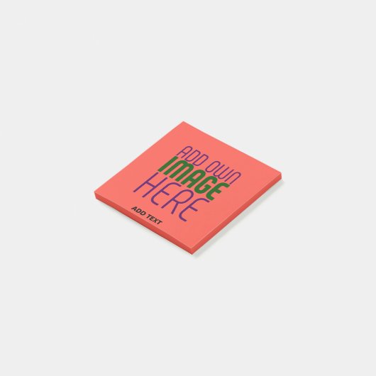 MODERNE BEWERKBARE RODE ORANJE AFBEELDINGSTEKSTSja Post-it® Notes (Schuin)