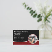 Moderne bewerkbare sanitair service Visitekaartjes (Staand voorkant)