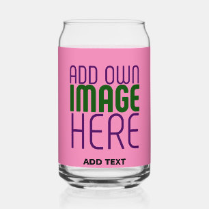 MODERNE BEWERKBARE SCHATTIGEE HOT ROZE AFBEELDING  BLIKVORM GLAS