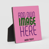 MODERNE BEWERKBARE SCHATTIGEE HOT ROZE AFBEELDING  FOTOPLAAT (Voorkant)