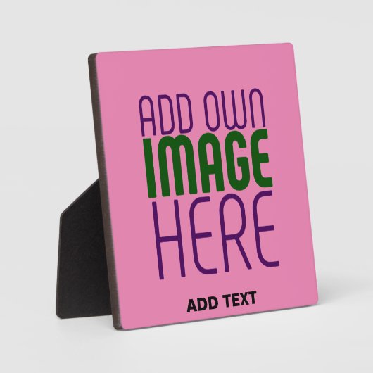 MODERNE BEWERKBARE SCHATTIGEE HOT ROZE AFBEELDING FOTOPLAAT (Voorkant)