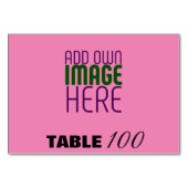 MODERNE BEWERKBARE SCHATTIGEE HOT ROZE AFBEELDING  KAART (Achterkant)