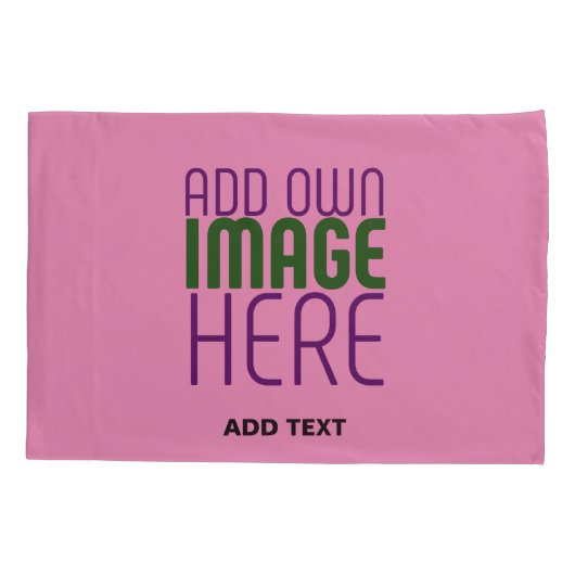 MODERNE BEWERKBARE SCHATTIGEE HOT ROZE AFBEELDING  KUSSENSLOOP (Achterkant)