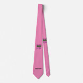 MODERNE BEWERKBARE SCHATTIGEE HOT ROZE AFBEELDING  STROPDAS (Voorkant)